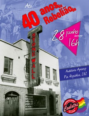 Conlutas promove debate sobre Stonewall neste domingo